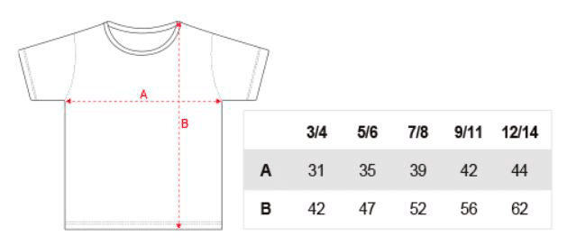 talla camisetas niño alsondelcarnaval